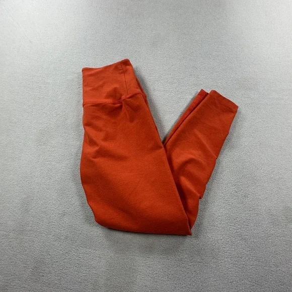 Beyond Yoga Leggings Womens Medium Orange Spacedye At Your Leisure High Waist - Picture 1 of 12